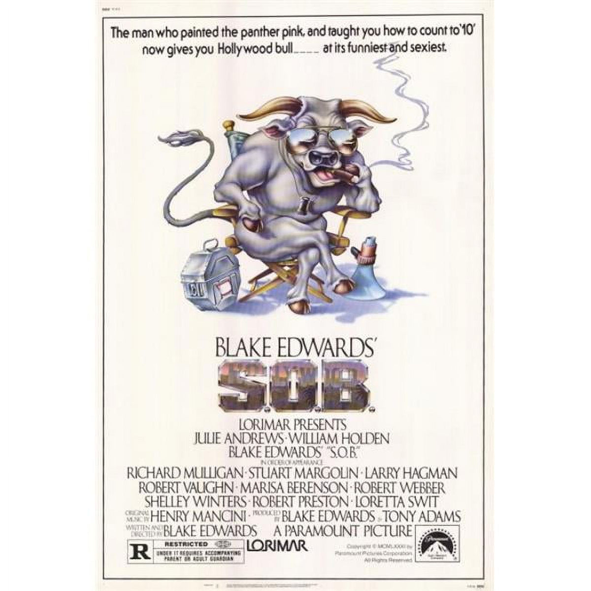 S.O.B. Movie Poster Print in 27x40 size, vibrant film art.