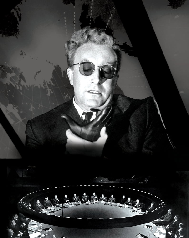 Dr. Strangelove photo print featuring Peter Sellers from the 1964 classic film.