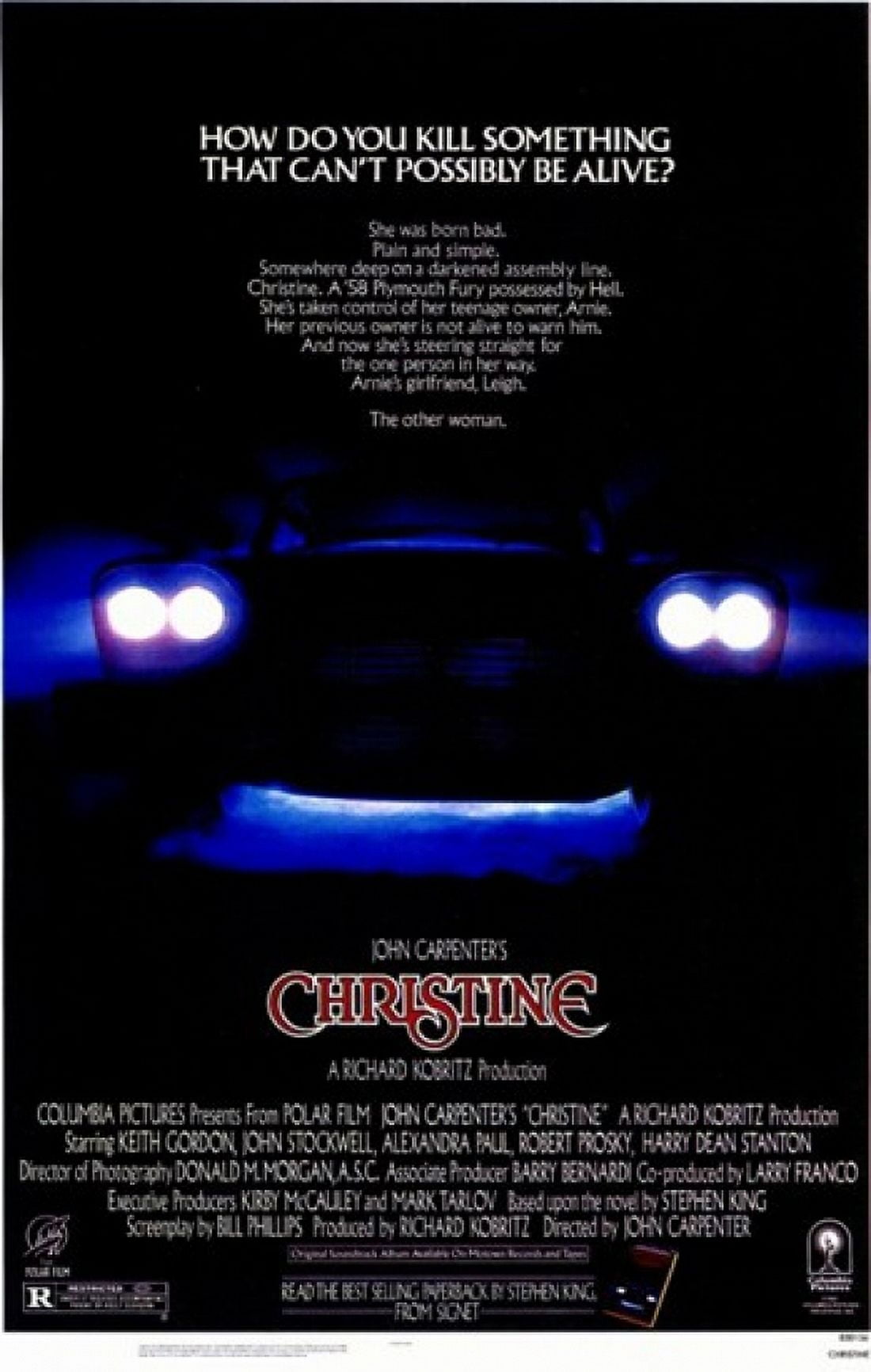 Christine Movie Poster 11x17 print showcasing the iconic horror film.