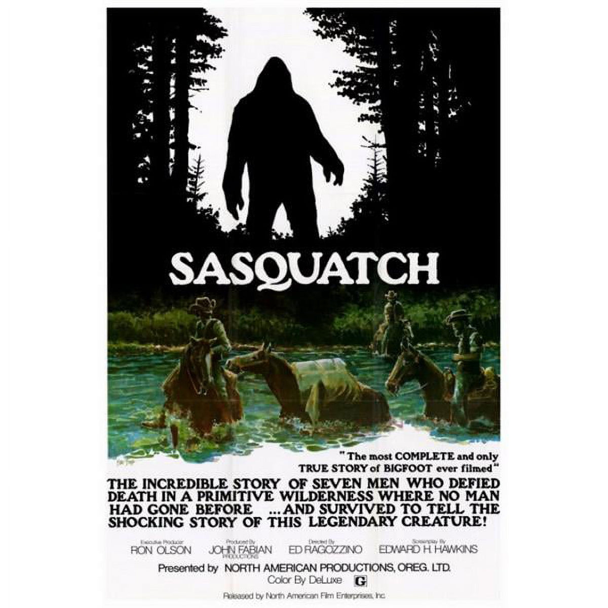 Sasquatch The Legend of Bigfoot movie poster print 27x40 inches.
