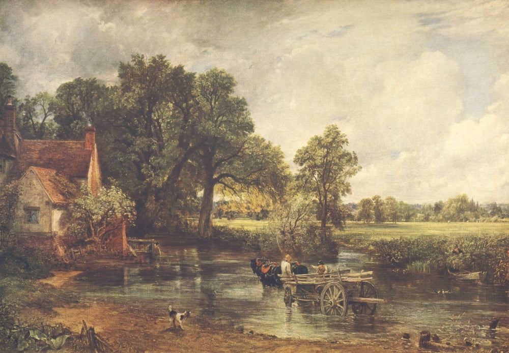 The Hay Wain poster print by John Constable, 8x10 art print