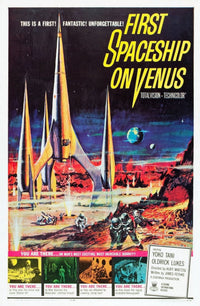 First Spaceship On Venus movie masterprint poster, 1960 sci-fi film.