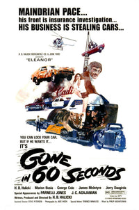 Gone In 60 Seconds 1974 Movie Masterprint Poster Print 11x17