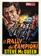 On Any Sunday movie poster print featuring Steve McQueen - 11 x 17