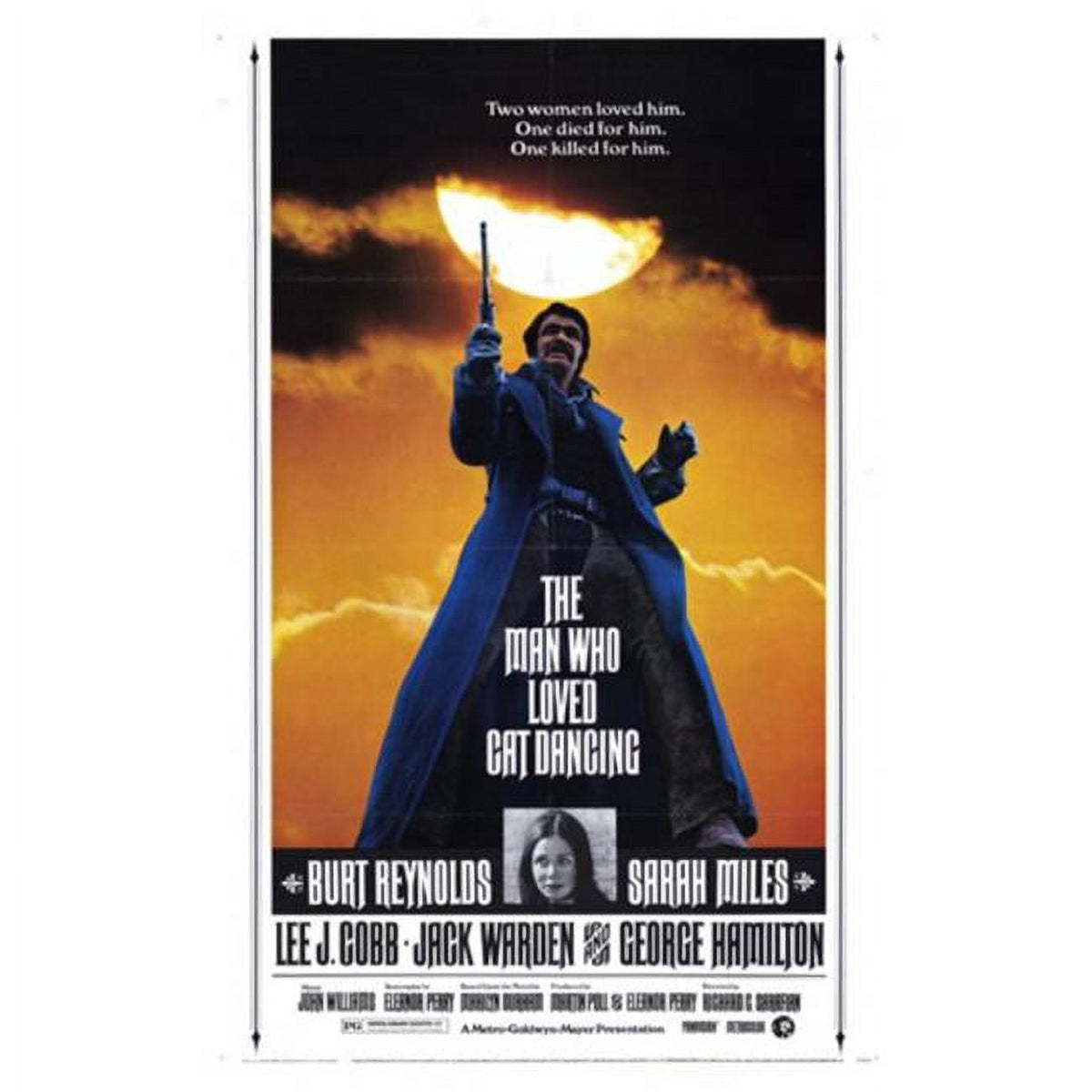 'The Man Who Loved Cat Dancing' movie poster print in vibrant colors.