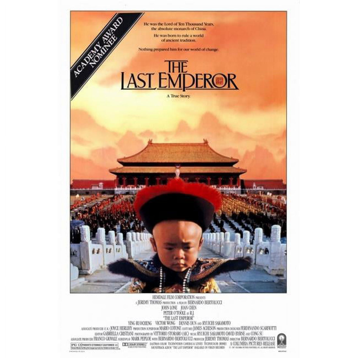 The Last Emperor movie poster print in 27x40 size, featuring iconic cinematic imagery.