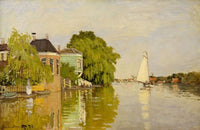 Houses on the Achterzaan fine art print showcasing serene architecture and waterways.
