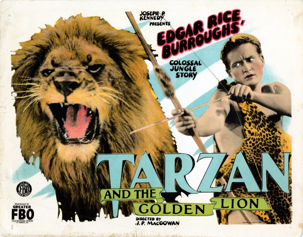 Tarzan and the Golden Lion 1927 Movie Lobby Card Print featuring James Pierce