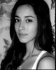 Oona Chaplin black and white photo print, elegant vintage cinema art.