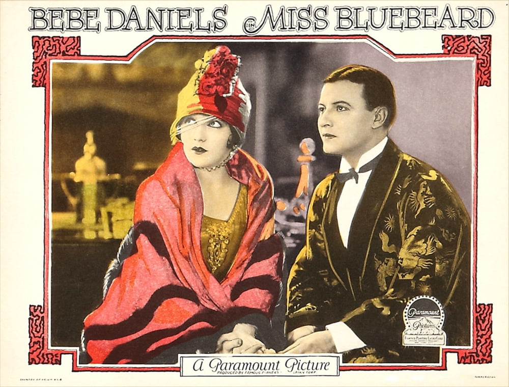 Miss Bluebeard Movie Masterprint Poster 1925 featuring Bebe Daniels and Robert Frazer