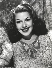 Lana Turner laying pose photo print with red lipstick