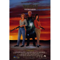 Trancers 2 Movie Poster featuring Jack Deth in action.