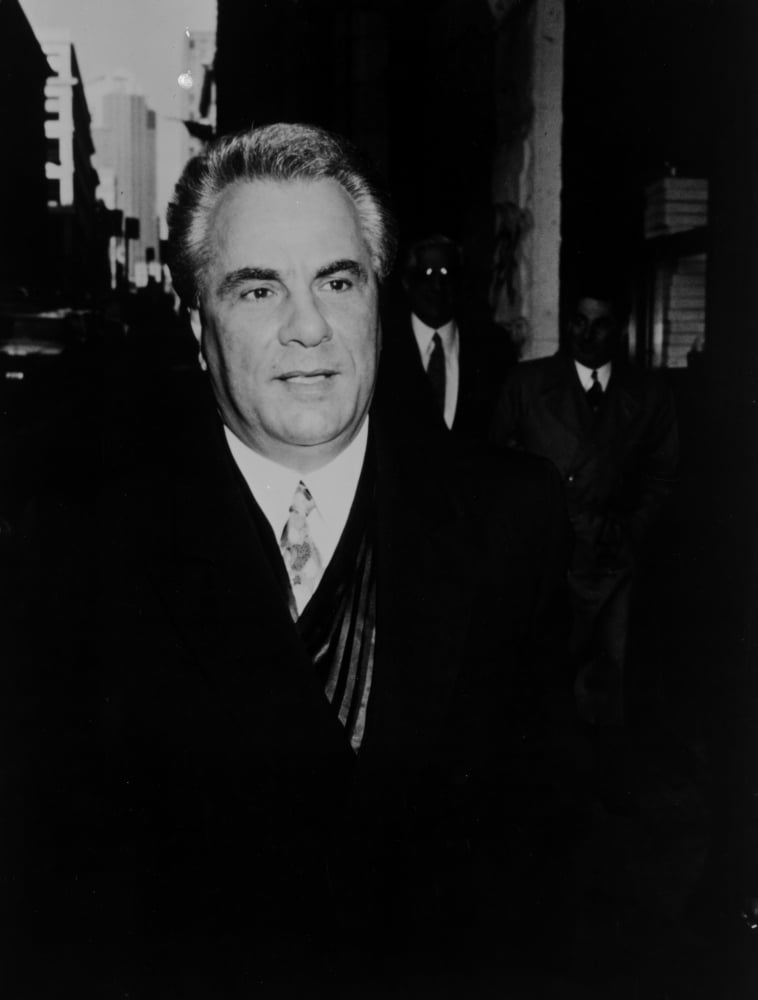 Candid John Gotti Photo Print showcasing the infamous mobster