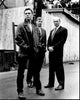Black and white photo print of Nicholas Lea, William B. Davis, and Mitch Pileggi from The X-Files.