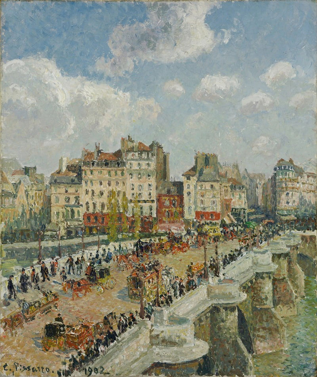 Fine art print of The Pont-Neuf by Camille Pissarro