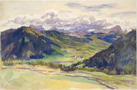 Open Valley Dolomites art print by John Singer Sargent showcasing stunning landscape.