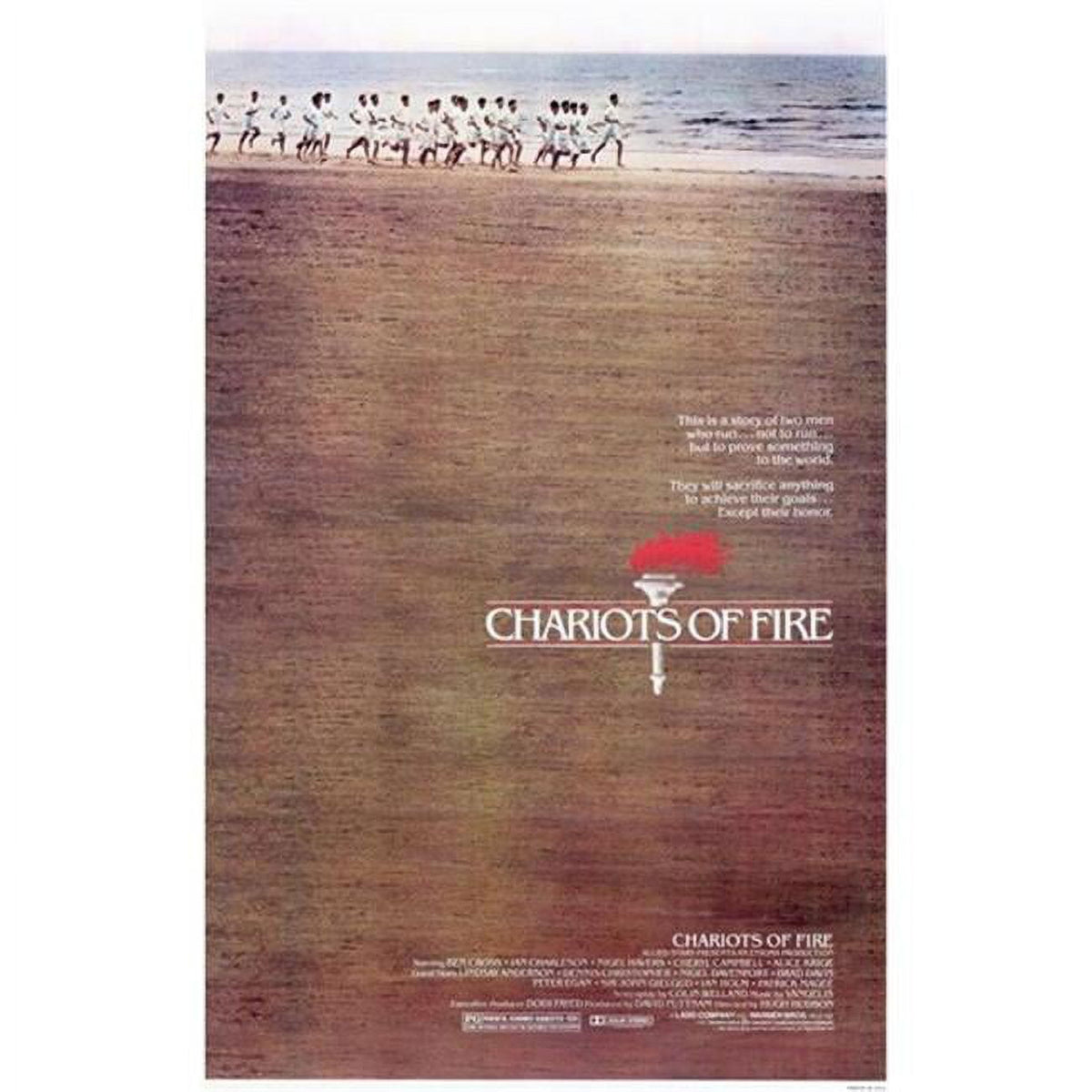 Chariots of Fire Movie Poster 11x17 size featuring iconic film imagery.