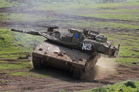 Israel Defense Force Merkava Mark IV main battle tank poster print.