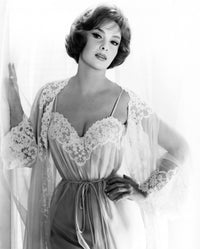 Vintage photo print of Gina Lollobrigida from 1961, available in various sizes.