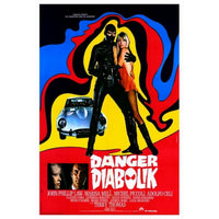 Danger: Diabolik movie poster print in vibrant colors