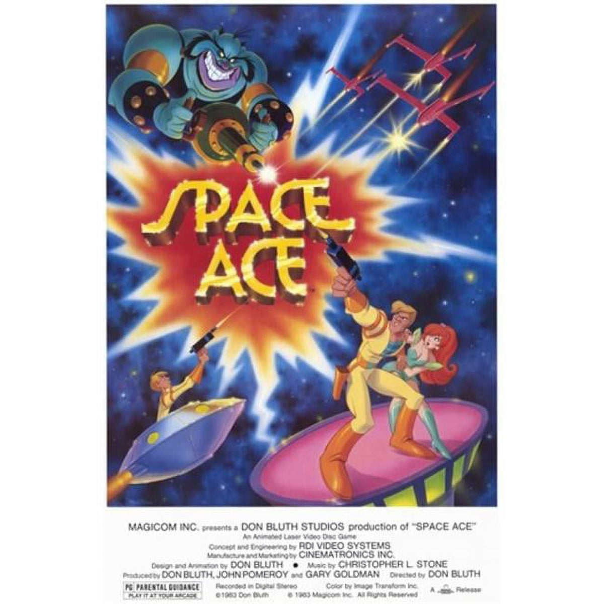 Space Ace Video Game Movie Poster 11x17 print