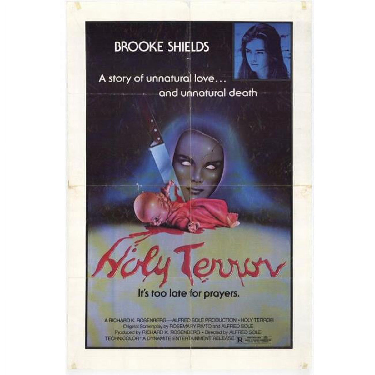 Holy Terror Movie Poster Print featuring dramatic film imagery in 27 x 40 size.