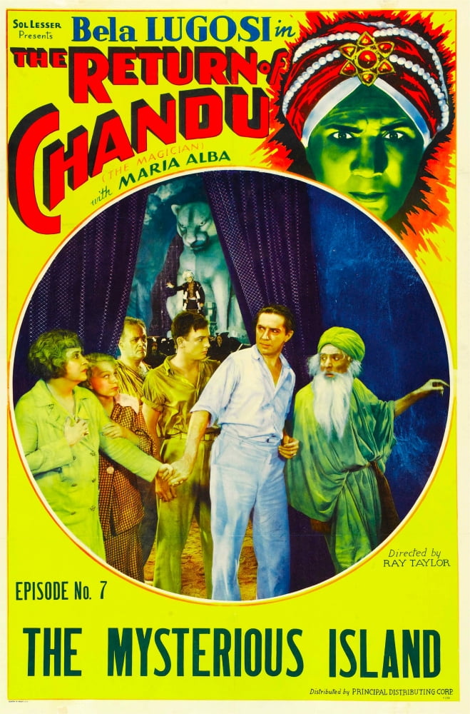 The Return of Chandu Movie Poster featuring Bela Lugosi from 1934