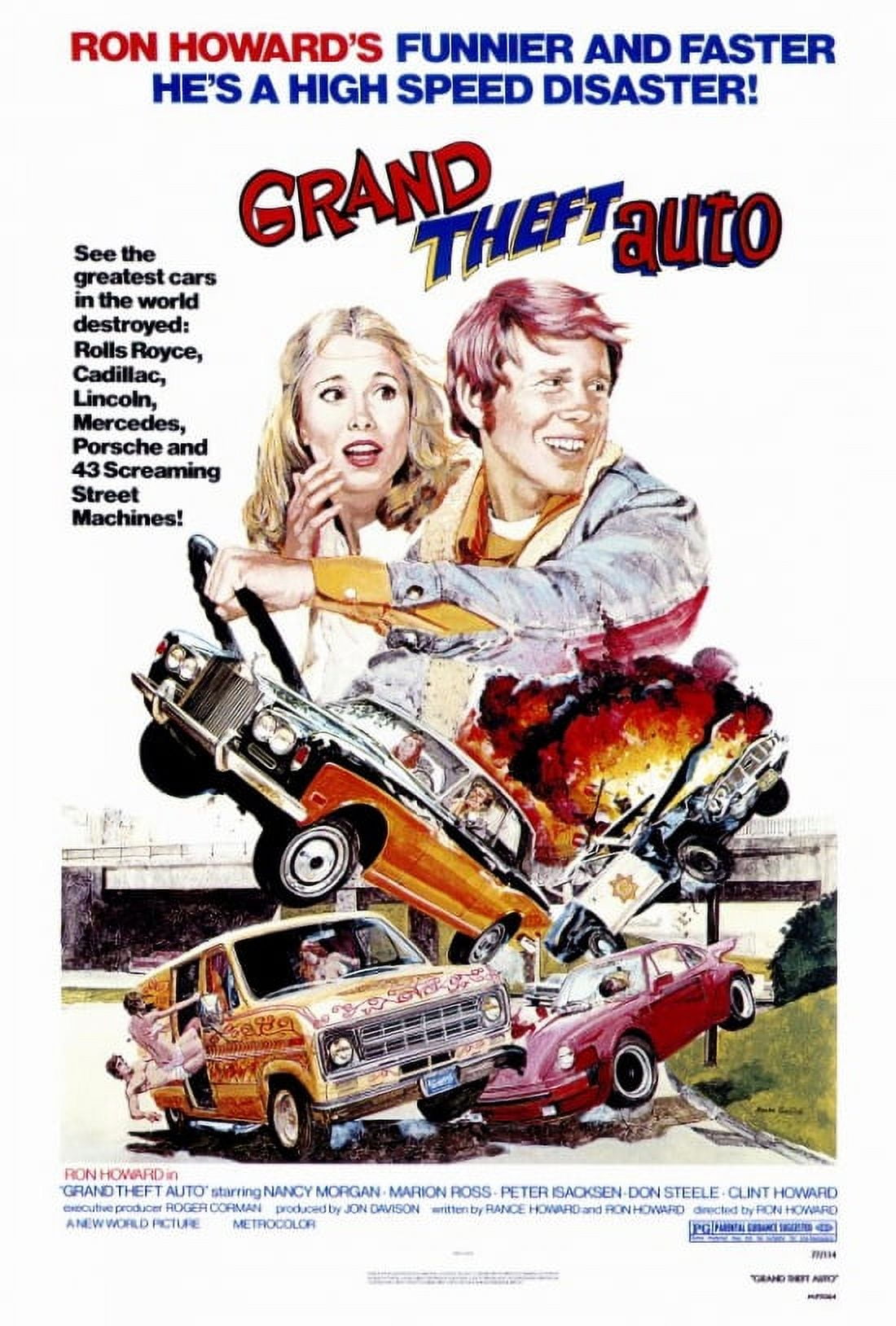 Grand Theft Auto Movie Poster Print in vibrant colors and dynamic imagery.