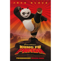 Kung Fu Panda Movie Poster Print featuring vibrant characters and action.