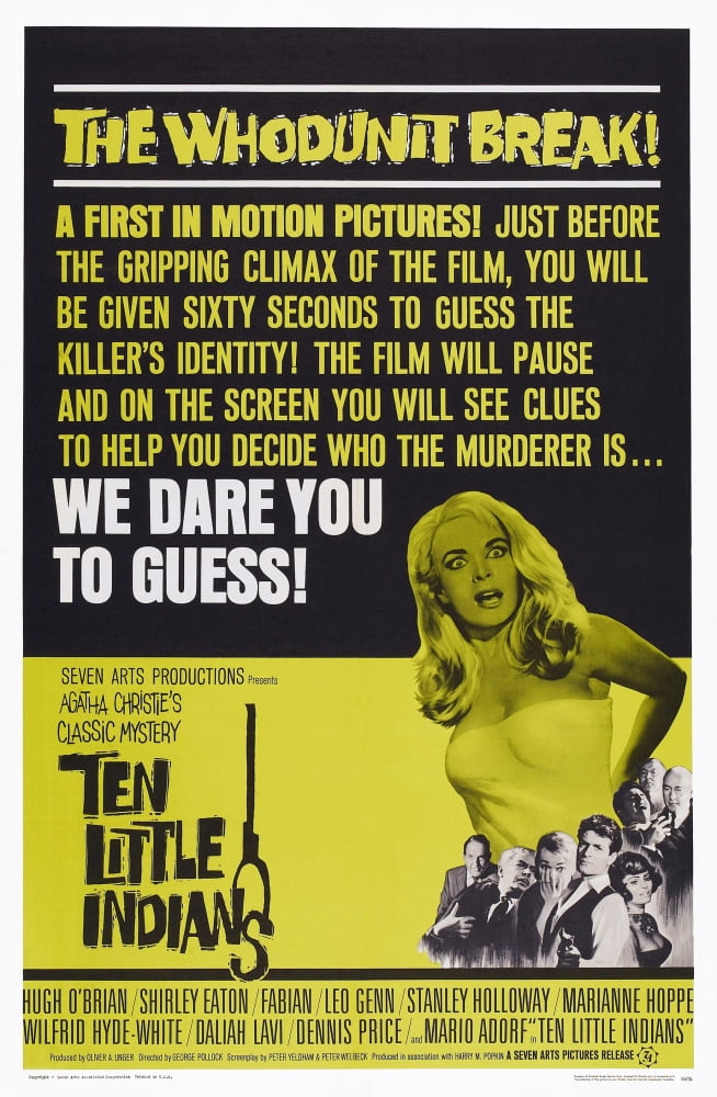 Ten Little Indians Movie Masterprint Poster Print 11x17