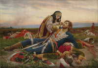 Kosovo Maiden fine art print by Uroš Predić, vibrant colors and intricate details.
