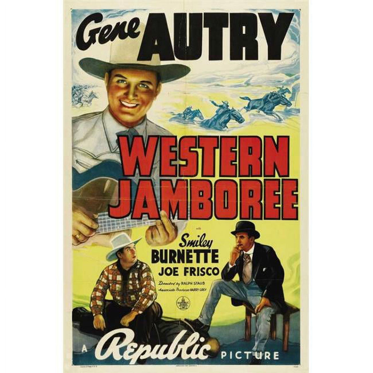 Western Jamboree Movie Poster 11x17 print showcasing classic Western film theme.
