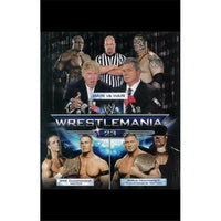 WrestleMania 23 Movie Poster - 11x17 print featuring iconic wrestling imagery.