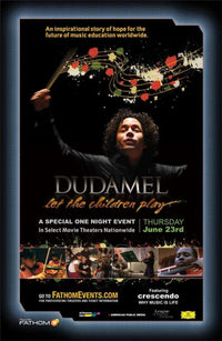 Dudamel Let the Children Play Movie Poster 11 x 17 inches