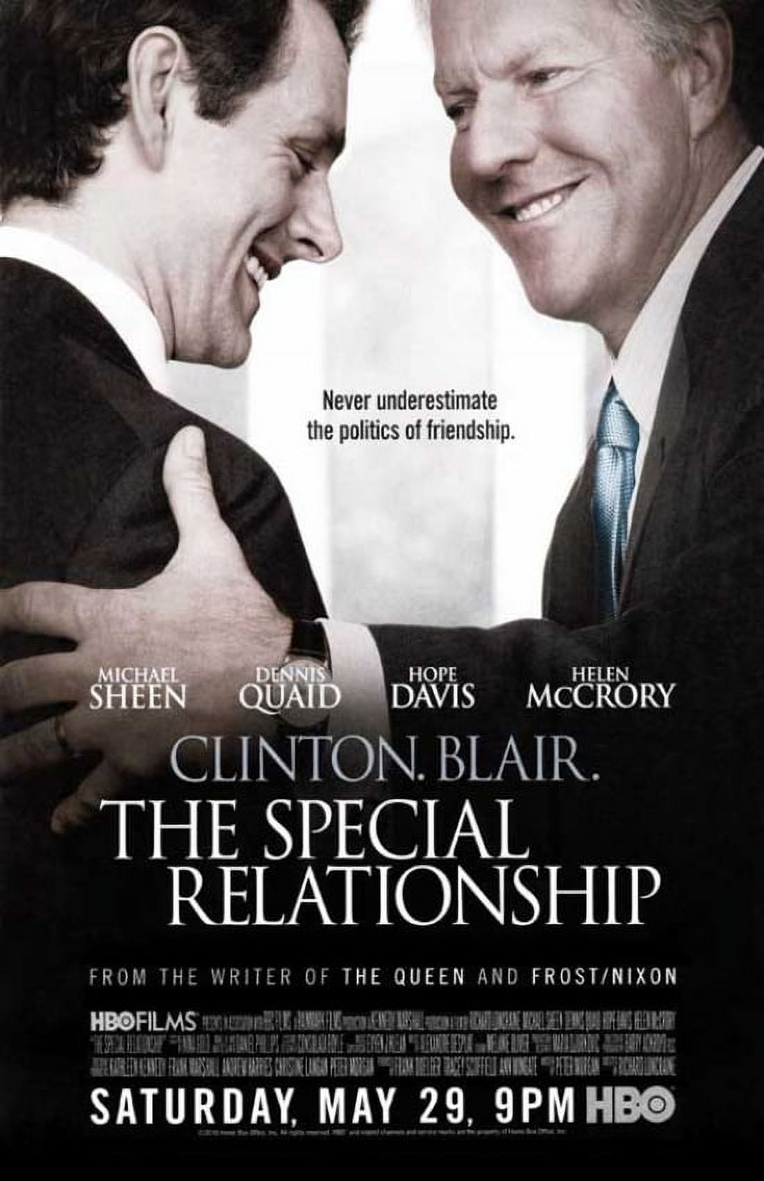 The Special Relationship Movie Poster - 11x17 print featuring political drama.