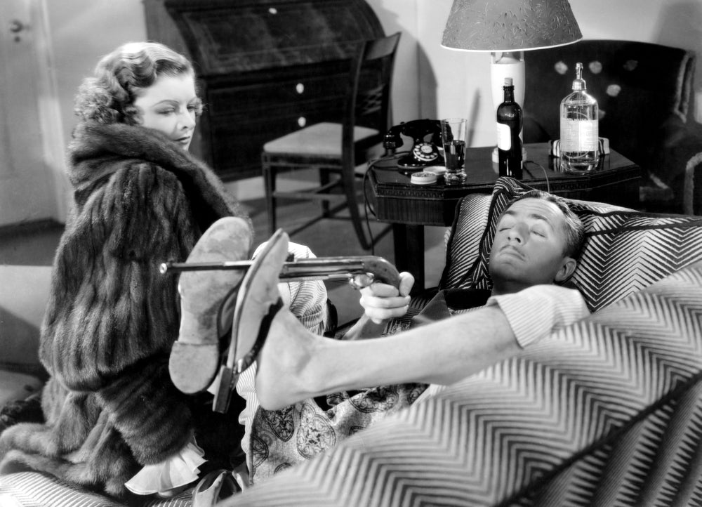 The Thin Man movie photo print featuring Myrna Loy and William Powell from 1934