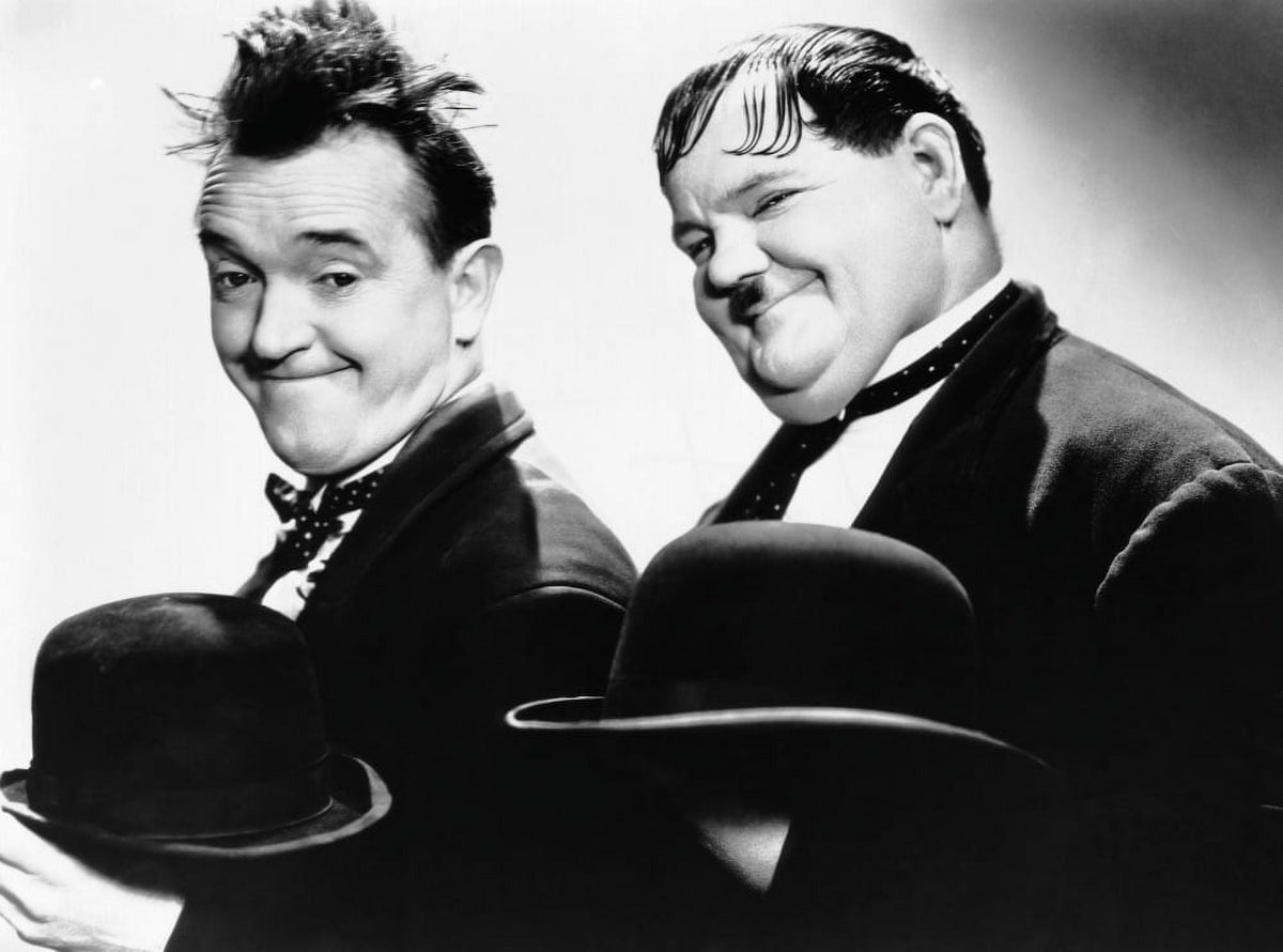 Way Out West photo print featuring Stan Laurel and Oliver Hardy from the 1937 film.