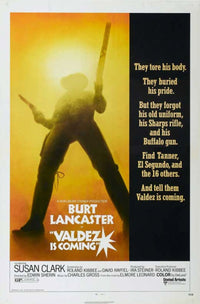 Valdez Is Coming Movie Poster 11x17 print showcasing vibrant colors and dynamic design