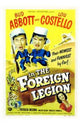 Abbott and Costello in the Foreign Legion movie poster (11x17) featuring classic comedy duo.