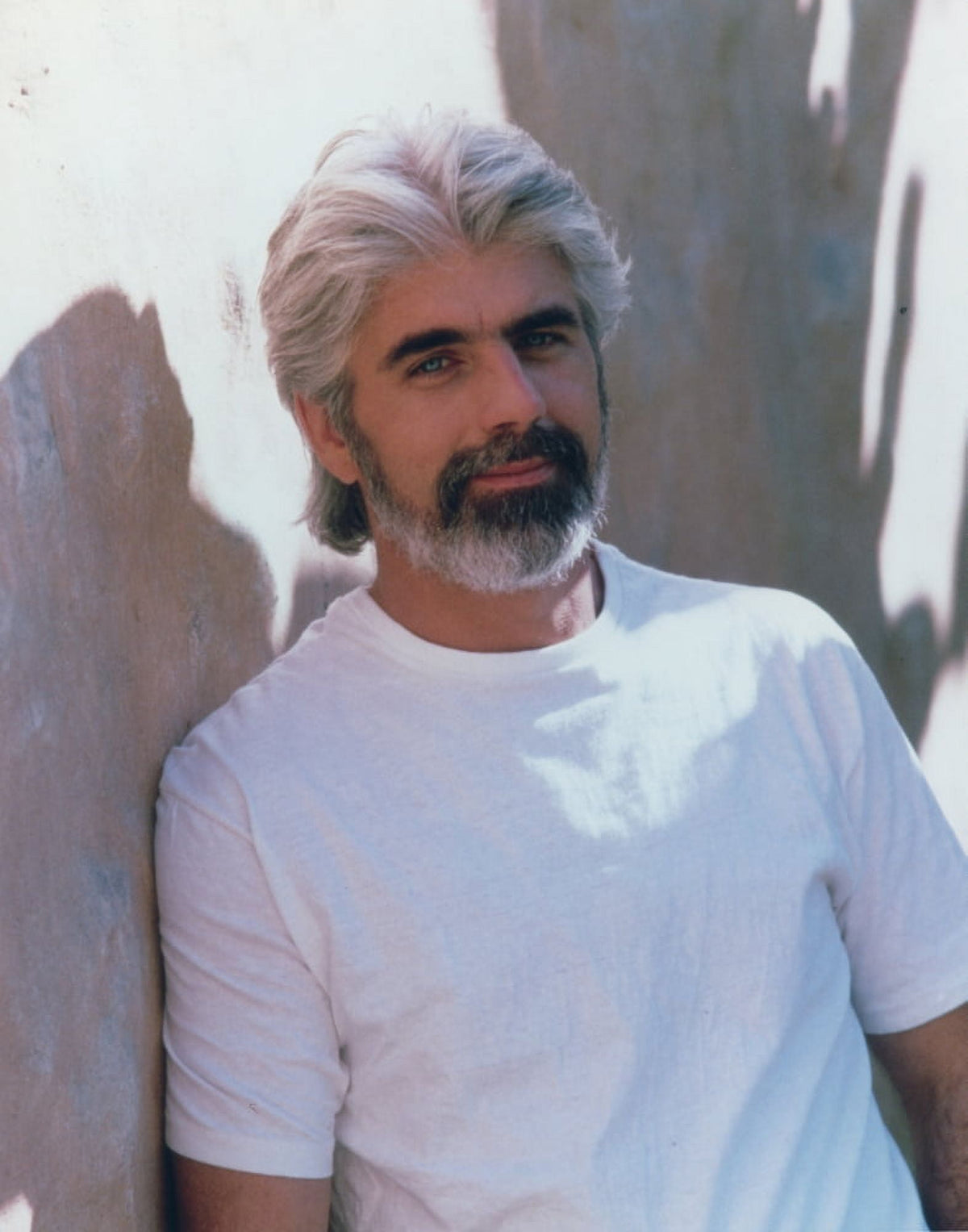 Michael McDonald posed in white t-shirt photo print