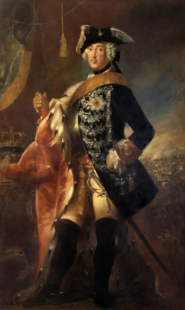 Portrait of Frederick II of Prussia Art Print - Historical Artwork