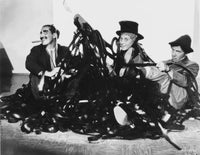 Marx Brothers smiling trio black and white photo print