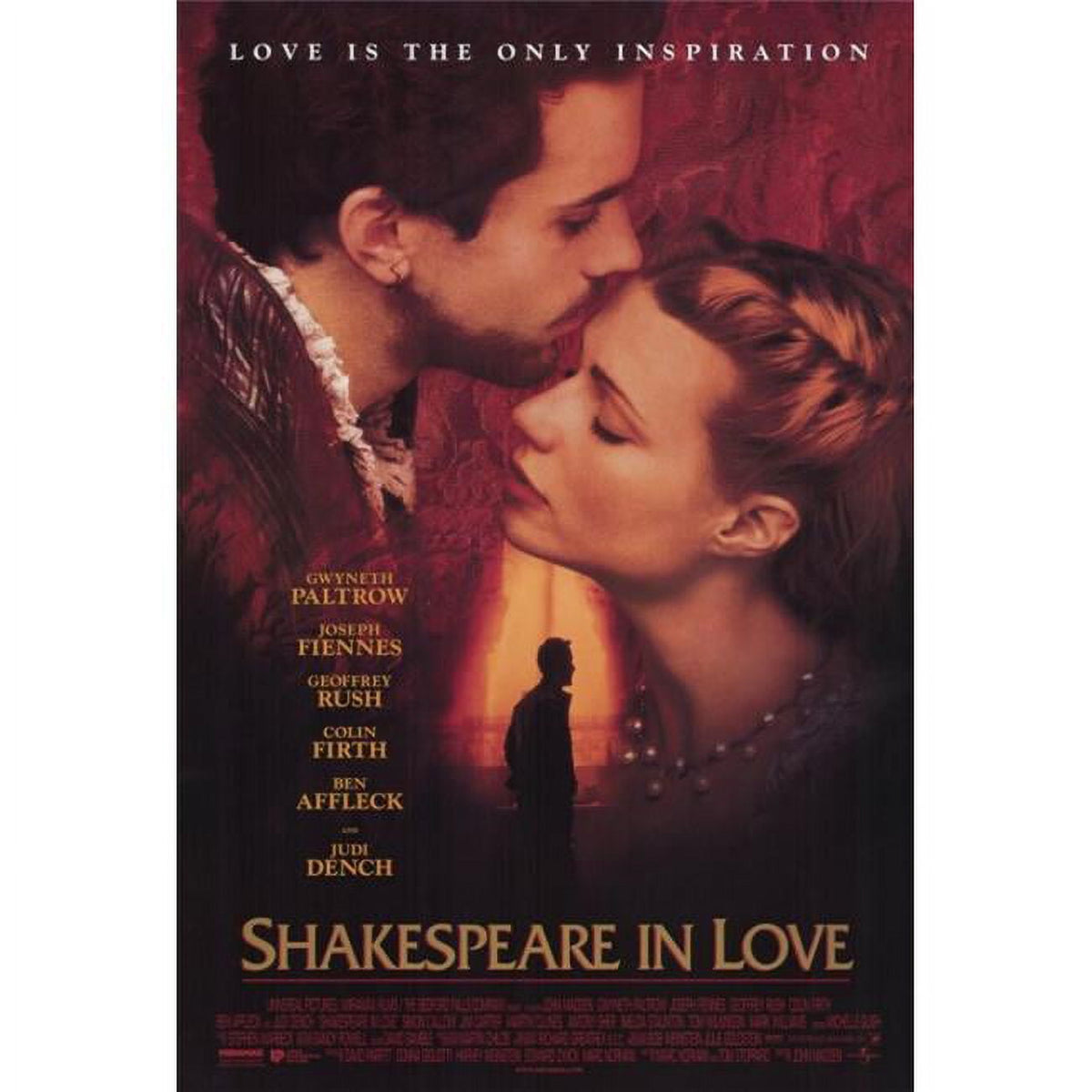 Shakespeare in Love Movie Poster Print in vibrant colors, size 27 x 40.