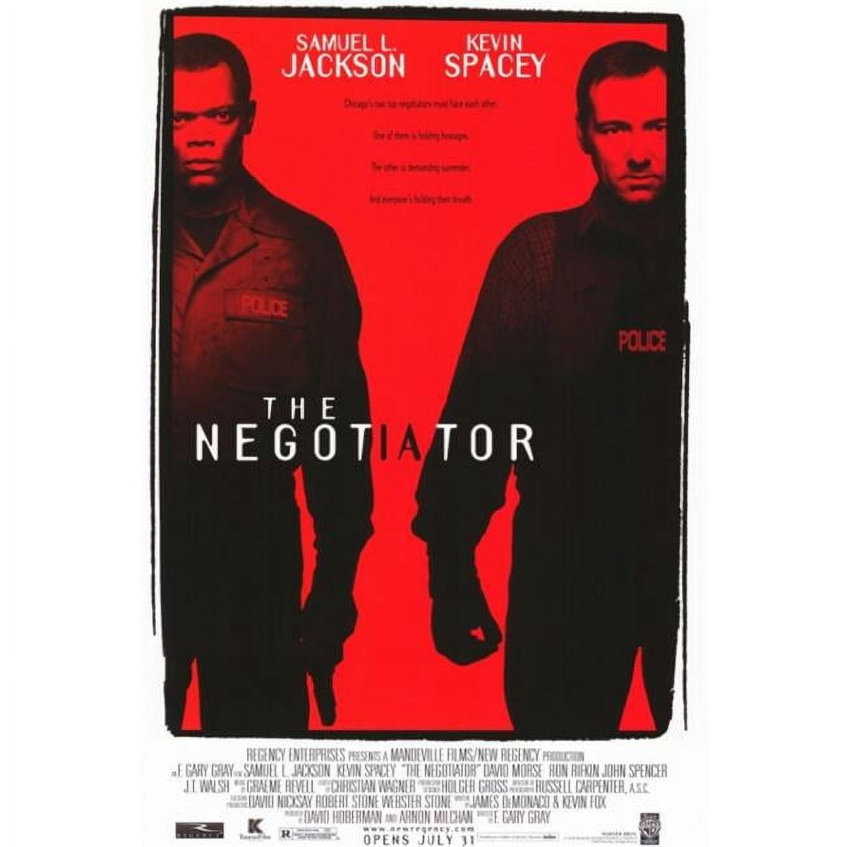 The Negotiator Movie Poster Print featuring iconic film imagery.