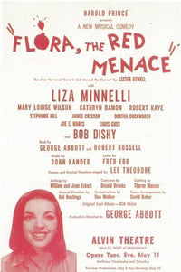 Flora the Red Menace Broadway movie poster 11x17 size