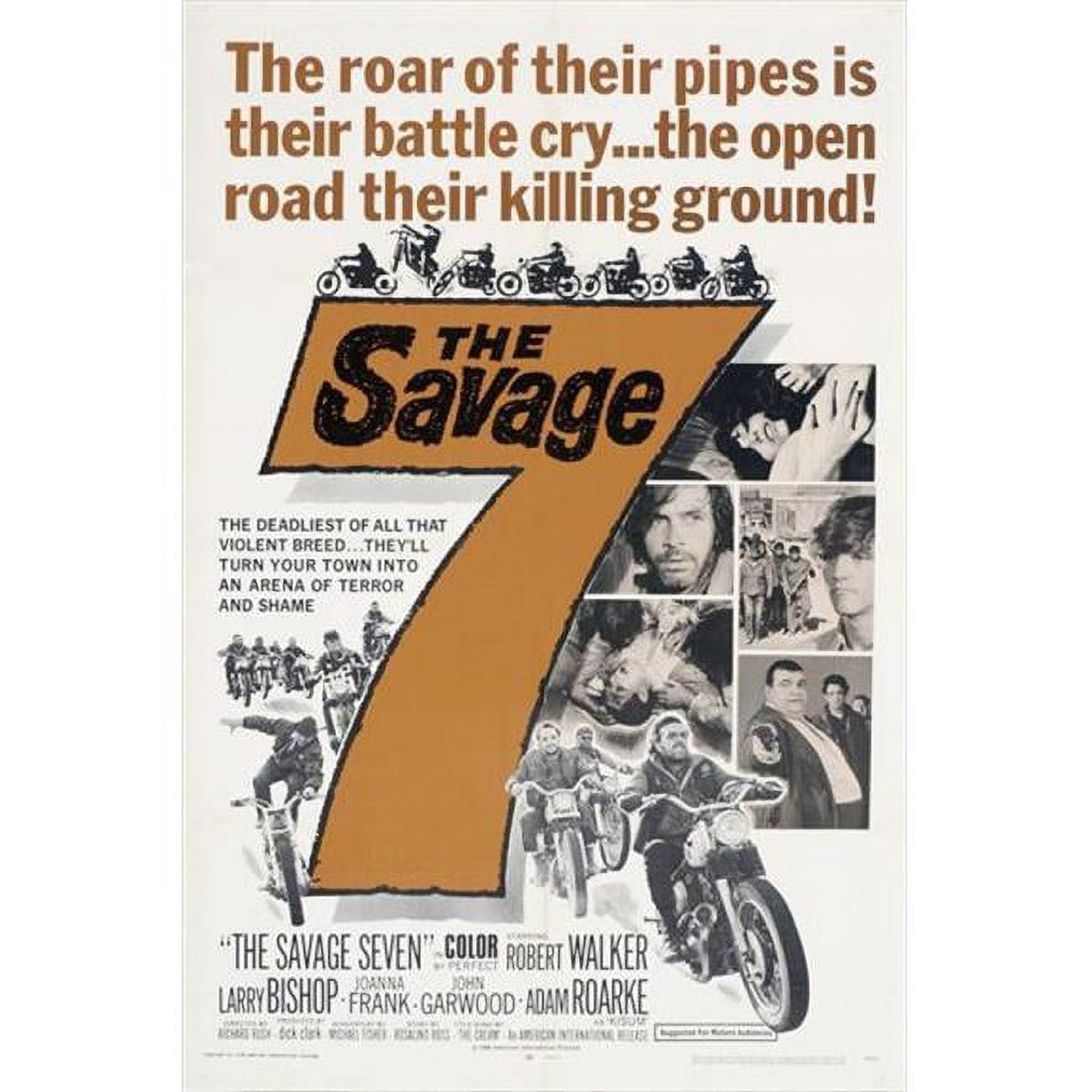 The Savage Seven Movie Poster Print 27x40 - cinematic artwork