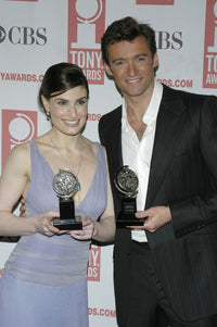 Idina Menzel and Hugh Jackman at the Tony Awards June 6 2004 photo print