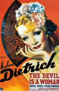 The Devil Is A Woman Marlene Dietrich 1935 Art Movie Poster Print
