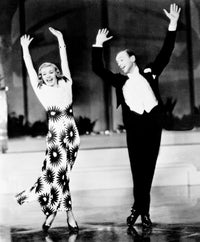 Shall We Dance photo poster print featuring Ginger Rogers and Fred Astaire from the 1937 film.