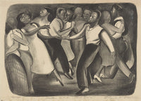Harlem WPA Street Dance Poster Print by Elizabeth Olds - 18x24